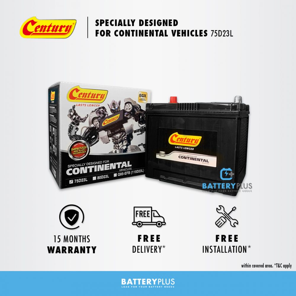 75D23L Century Continental (SDFC) MF BatteryPlus